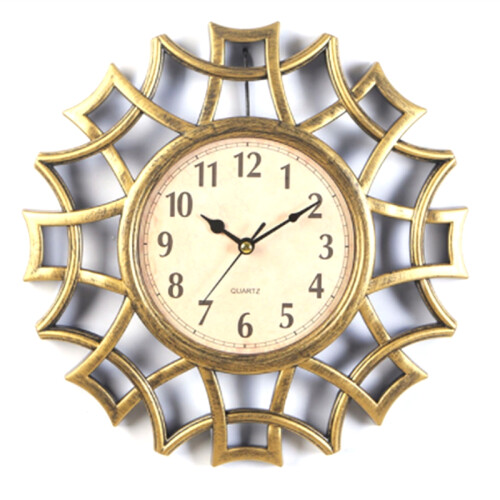 Abstract Wall Clock Numeral Geometric Wall Clock Quartz Gold