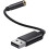 USB to 3.5mm Jack Audio Adapter,for PC, , Etc (0.6 Feet,Black) 3