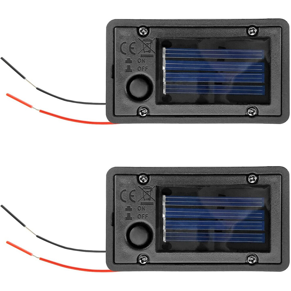 2Pcs Battery Box, Solar Lantern Light Replacement Parts Top
