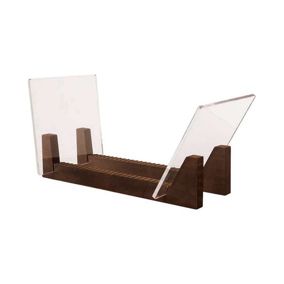 Vinyl Record Storage Holder Wooden LP Vinyl Album Desktop Rack