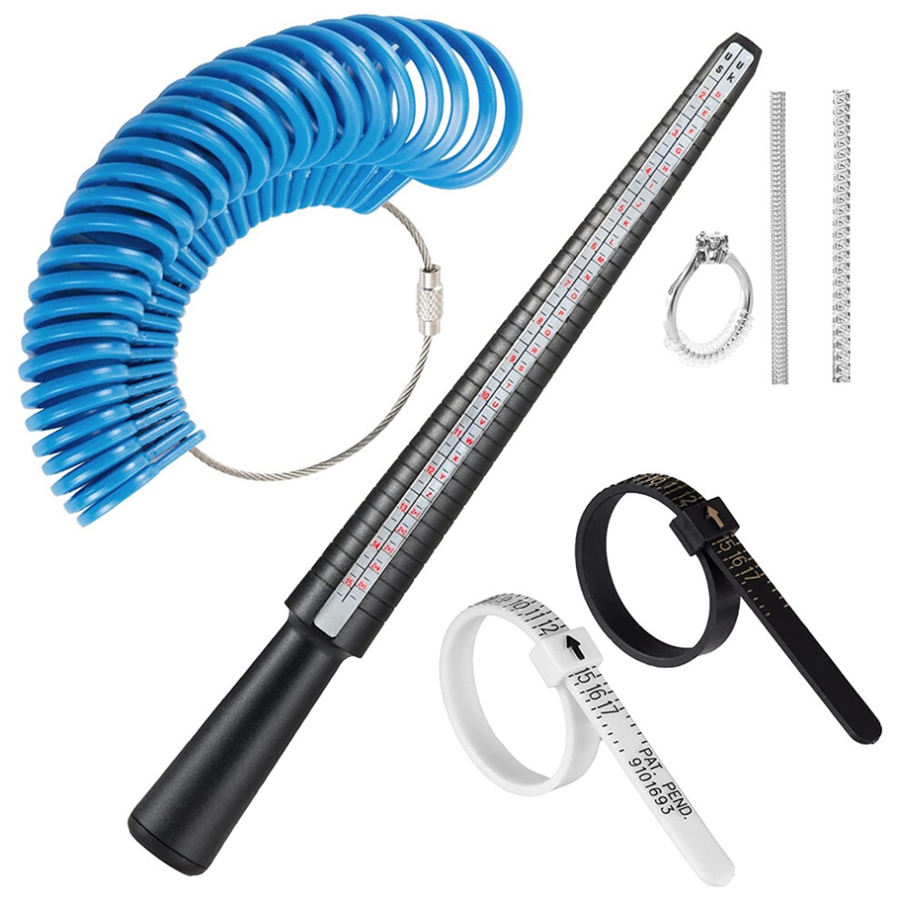 Ring Size Measuring Tool Set, Ring Mandrel Ring Sizer Gauge