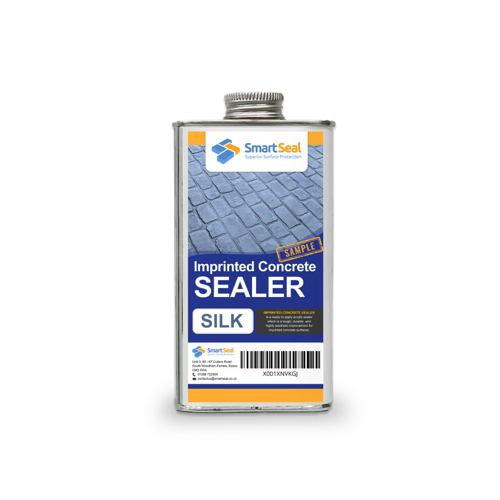 (150ML Sample) Smartseal Imprinted Concrete Sealer - SILK/WET LOOK - Easy To Apply Driveway Sealer - Durable Protection Outdoor Sealer for Imprinted Concrete