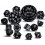 15Pieces Complete Polyhedral DND Dice Set D3-D100 Spherical 1