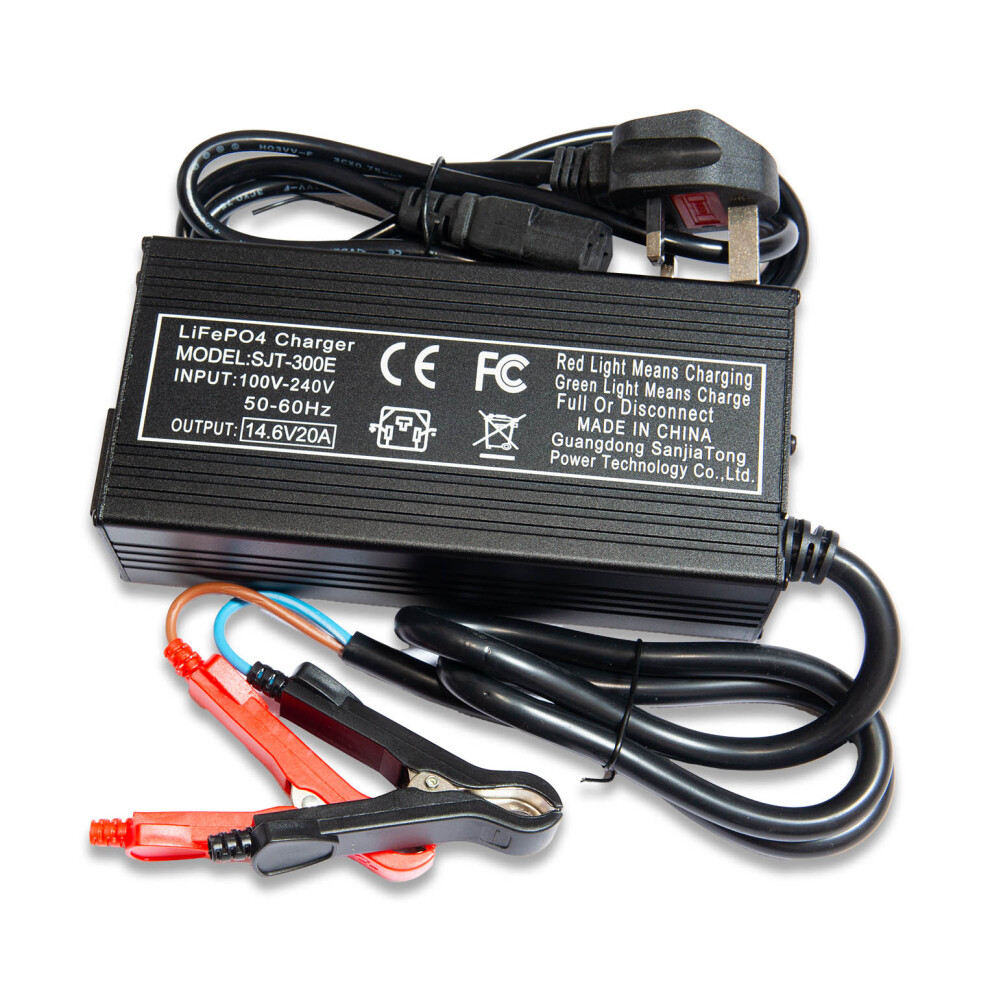 Lowenergie (20A, 100Ah, Charger Only) Lifepo4 Battery 12.8V Lithium-Ion Iron Phosphate 12V Leisure Solar Caravan