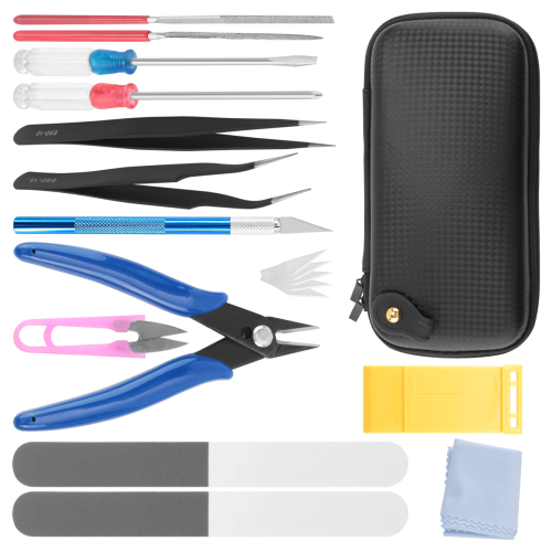 15 PCS Model Tools Kit Modeler Basic Tools Hobby Building 2