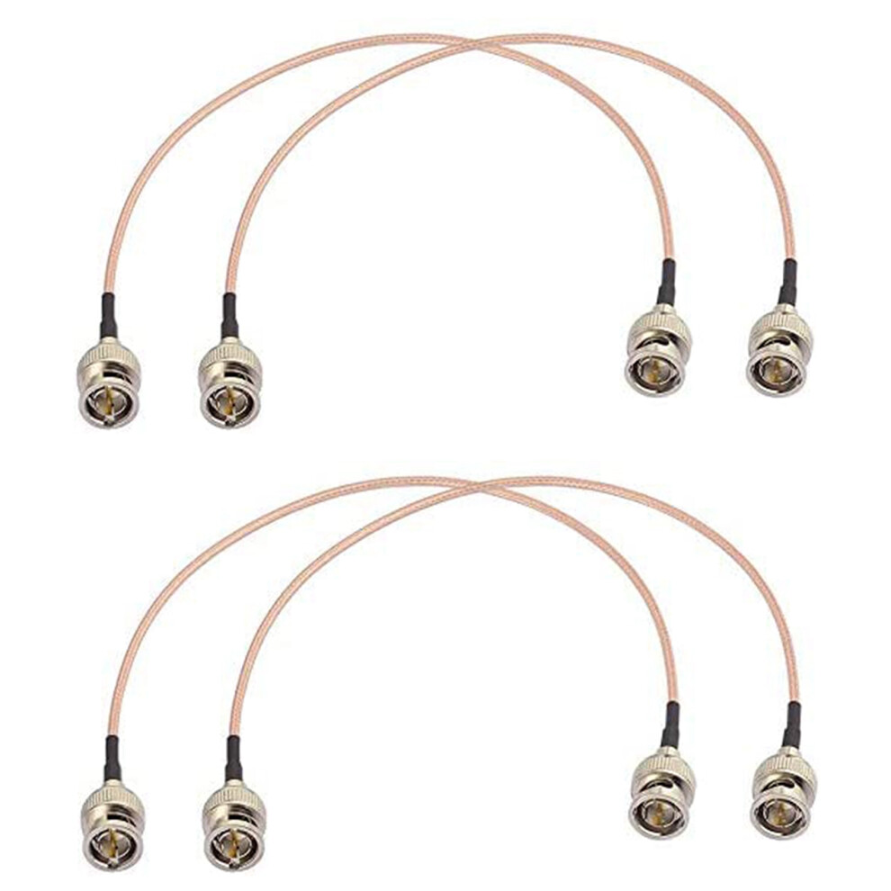 Moresk-4Pcs 3G Hd Sdi Cable Bnc 30Cm 75 Ohm For Cameras 4854249362360