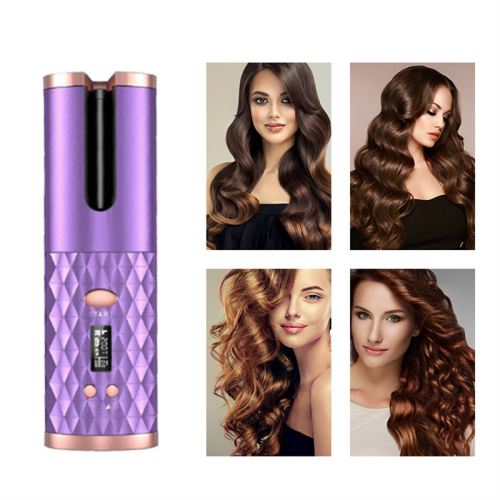 moresk-USB Automatic Curling Iron Cordless Auto Hair Curler Wireless 2