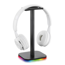 moresk-RGB Headphone Stand Game Headset Desk Display Holder - A