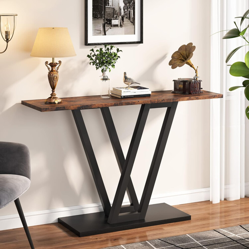 Tribesigns Console Table, Industrial Hallway Table for Entryway