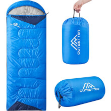 (Sky Blue) Sleeping Bags Adults 3 Season Backpacking Waterproof Hiking Camping Waterproof