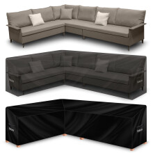 (222 x 286 x 87 x 80cm) Premium 600D V Shaped Waterproof Garden Furniture Cover, Outdoor Patio Weatherproof Rattan Sofa Guard