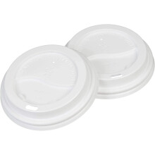(1 Case (1000)) Nationwide Paper White 16oz Lids for Coffee Cup, Insulated Disposable Coffee Cups Lids for Takeaway Drinks, Leak Proof Lids for Ripple Coffee Cups