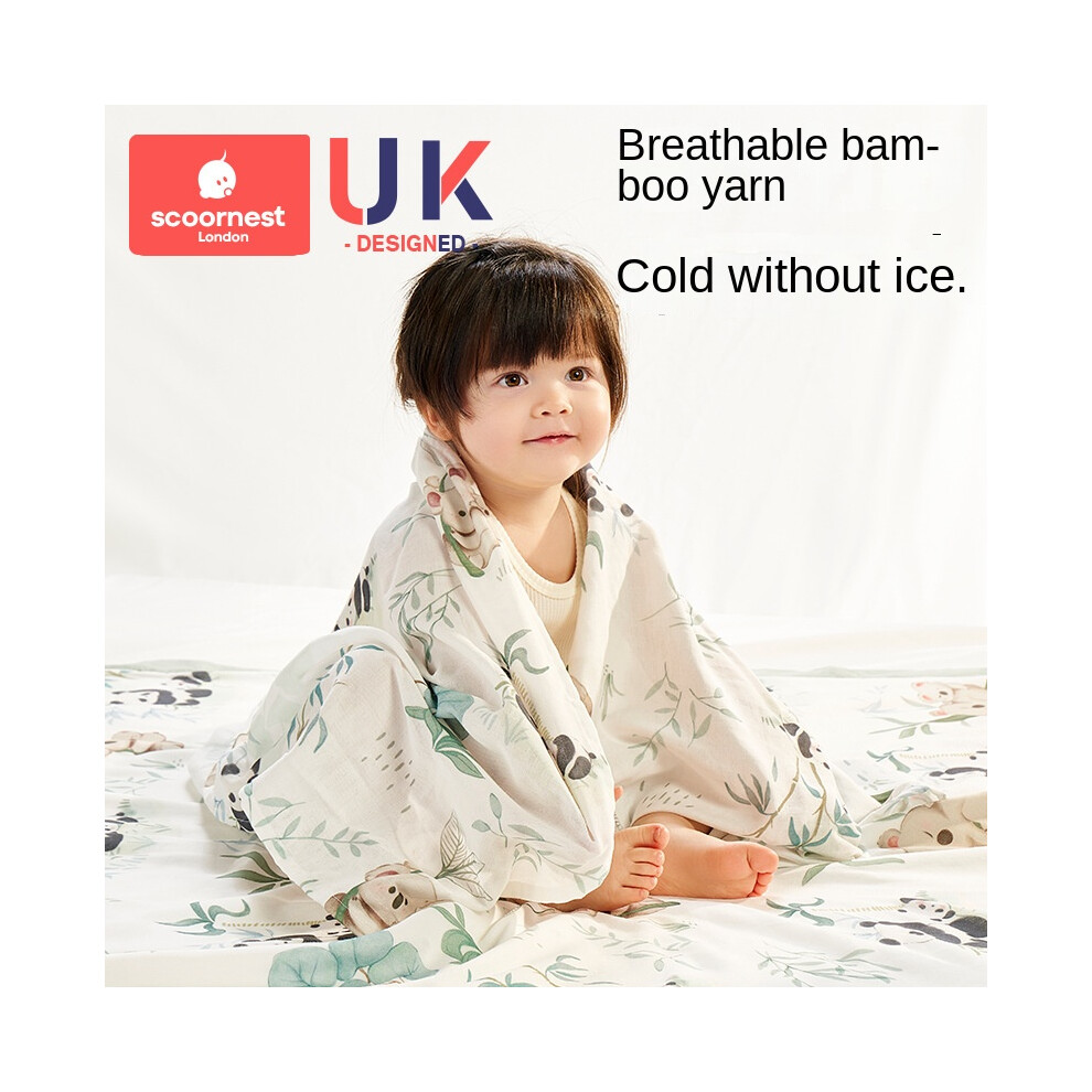 ([Double-layer bamboo cotton gauze, recommended for temperatures above 29Â°C] Heaviman Holiday (140*10) Scoornest baby blanket newborn bamboo cotton f