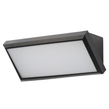Litecraft Barrow Wall Light Outdoor LED Wedge Garden IP65 - Black