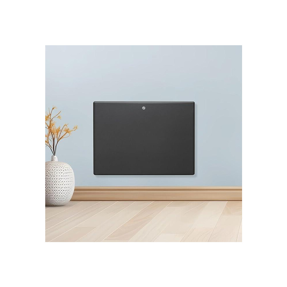 B&Q -  Electric Panel Heater 600W Eco Radiator Grey Wall Mounted & Freestanding Thermostat Control & Setback Timer Lot 20 - Image 2