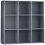 Vida Designs (Grey) Durham 9 Cube Bookcase 3x3 Shelf Rack Storage Unit 8