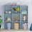 Vida Designs (Grey) Durham 9 Cube Bookcase 3x3 Shelf Rack Storage Unit 3