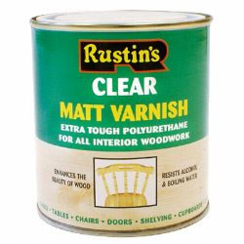 Rustins Rustins - Polyurethane Matt Varnish 500ml - Clear