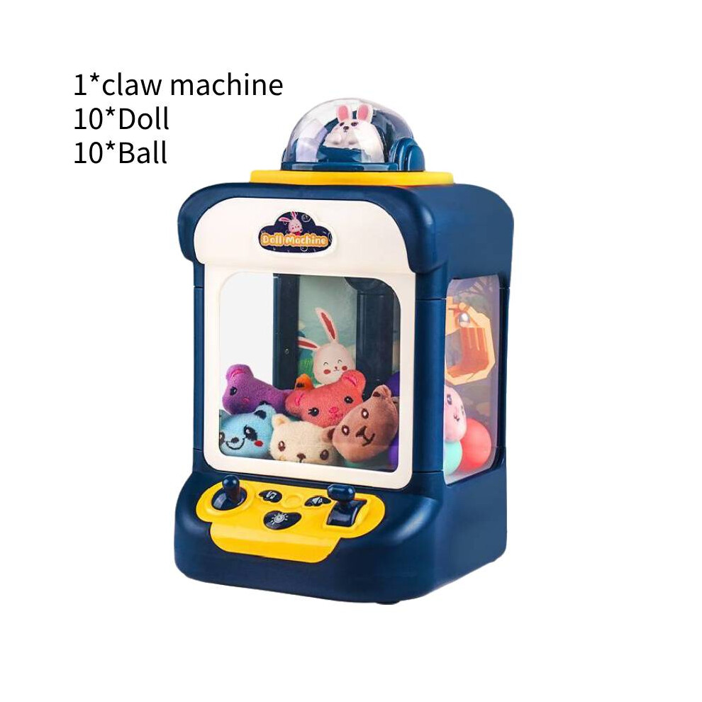 () Minor Electric Claw Machine With Dolls Eggs With Lights Kids Gift Blue/Pink