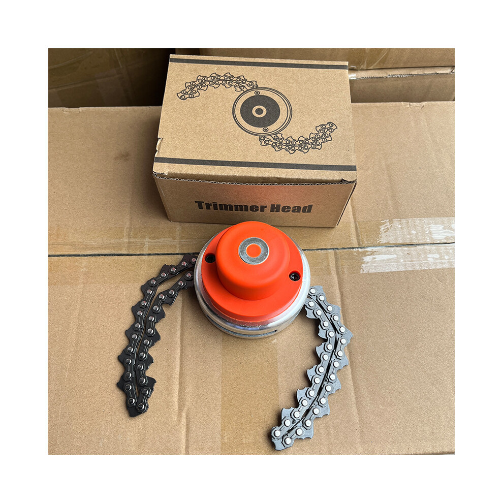 (Orange) Strimmer Universal Bump Feed Line Spool Cutter Petrol Trimmer Head Replacement