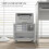 Homcom HOMCOM Printer Stand with Storage Printer Cart on Wheels for Home Office White 3