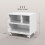 Homcom HOMCOM Printer Stand with Storage Printer Cart on Wheels for Home Office White 2
