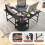 Costway 120cm L-Shaped Computer Desk Corner Study Writing Desk w/ Outlets 4