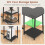 Costway 120cm L-Shaped Computer Desk Corner Study Writing Desk w/ Outlets 6