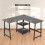 Costway 120cm L-Shaped Computer Desk Corner Study Writing Desk w/ Outlets 2