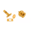 (Brass, Rack Bolt) Dzina Door Rack Bolt ONLY 3