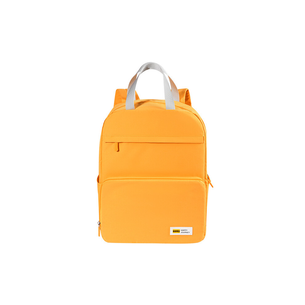 (Yellow) Foldable fashionable lightweight backpack large capacity bag, Travel backpack for women, medium sized rucksack, Trendy letter style, sports b