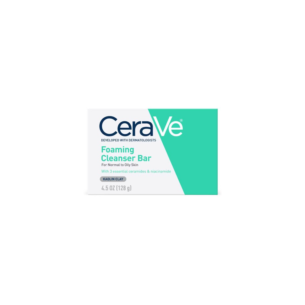 Cerave Foaming Cleanser Bar For Oily Skin  4.5oz/128g New