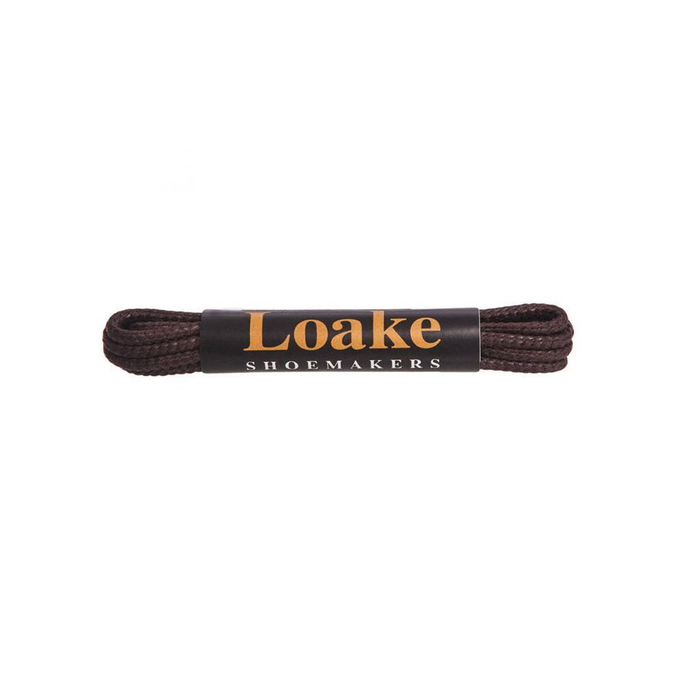 (Brown, 75cm) Loake Corded Waxed Shoelaces