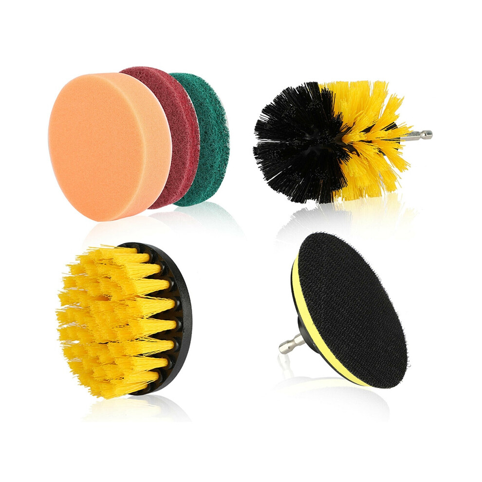 Home Drill Brush Attachment Power Scrubber Car Cleaning Kit Combo Scrub Tub Bathtub Cleaning Brush 6 PCS