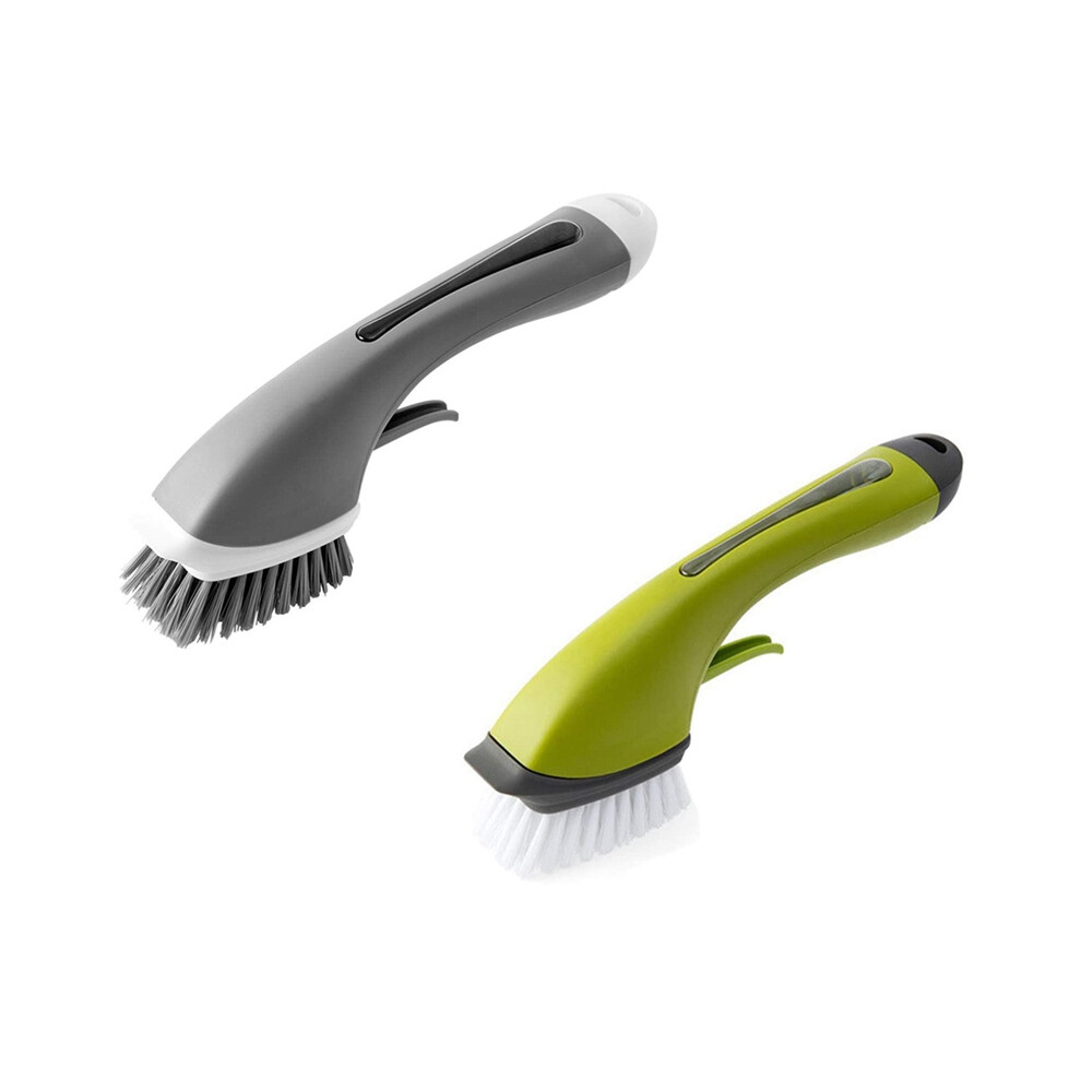 Scrub Brush with Soap Dispenser for Kitchen Pan, Sink and Dish Washing, for Bathroom Bathtub Cleaning