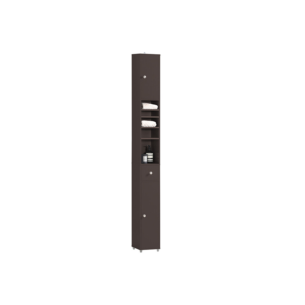 SoBuy BZR34-BR Bathroom Tall Cabinet Cupboard  Cabinet Storage Cabinet