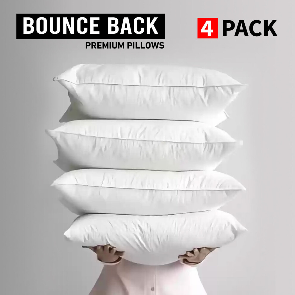 Moonlight Bedding Limited (Pack Of 4) Soft Pillows Bounce Back Pillow Pair Pack Of 2,4,6