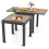 Costway Extendable Patio Dining Table Wood-like Aluminum Table w/ Stable Legs 1
