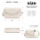 Miss Lulu (Beige) Chic Quilted Shoulder Bag With Chain Strap 3