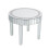 23.62 inch Luxury Mirrored Round End Table with Crystal Diamonds Table 9