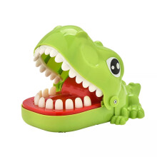 (Green) Lion Big Mouth Bite Finger Game Tricky Toys Prank Toy Interactive Tricky Toys