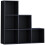 Vida Designs (Black) Durham 6 Cube Bookcase Staircase Ladder Storage 8