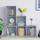 Vida Designs (Grey) Durham 6 Cube Bookcase Staircase Ladder Storage 3