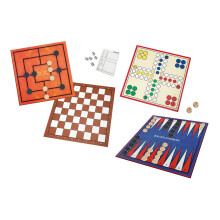 Denkspiele, klassische Spiele 6 in 1