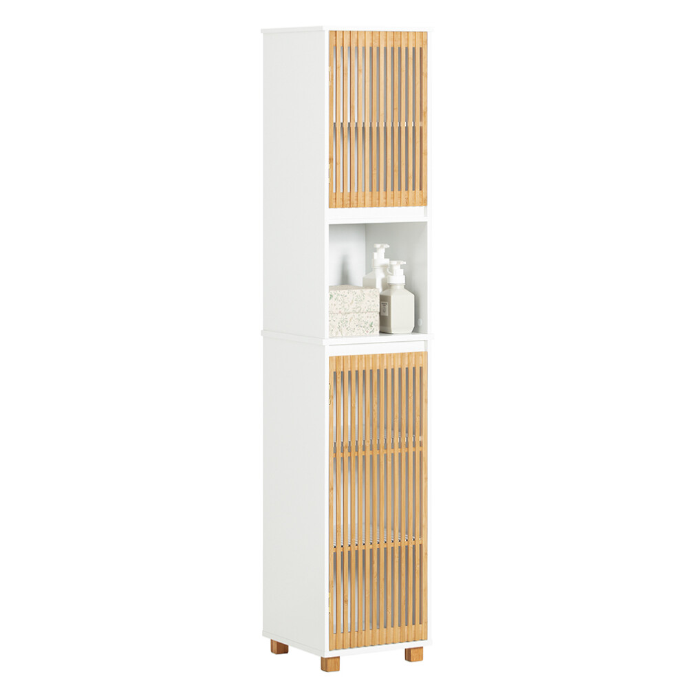 SoBuy BZR127-W, Bathroom Tall Cabinet Tall Cupboard Bathroom Cabinet