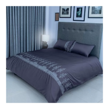 (Charcoal, Double) FLAX LINEN Organic Duvet Covers Set Regina Design