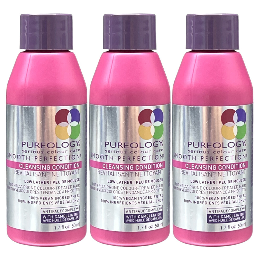 Pureology Smooth Perfection Cleansing Conditioner 1.7 Oz (Pack of 3)