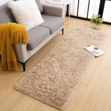 (Beige, 60 x 220cm (2ft x 7ft 3")_Runner) Thick Shaggy Non Slip Rugs Living Room Area Rugs Hallway Runner Round Rugs & Door Mats