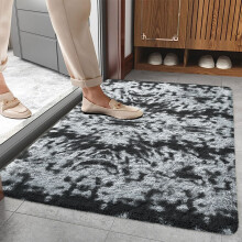 (Charcoal, 60 x 110cm (2ft x 3ft 7")) Thick Shaggy Non Slip Rugs Living Room Area Rugs Hallway Runner Round Rugs & Door Mats