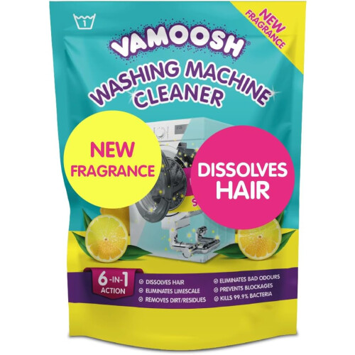 Vamoosh - Lot De 6 Boîtes D'épilation Pour Linge (45,7 X 1,5 G) - Dissout Les Poils D'animaux Dans La Machine à Laver - Jusqu'à 18 Lavages